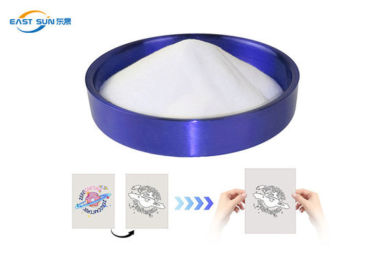 Giá tốt 80-200 Micron 1kg DTF trắng chất keo PU mịn bột 20kg bột ép nóng trực tuyến